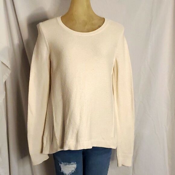Madewell Cream Textured Knit Sweater - Picture 1 of 7